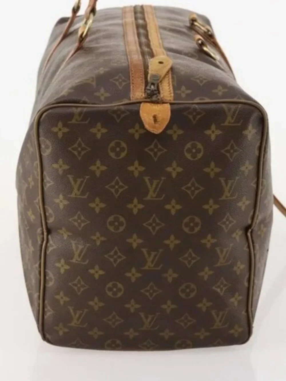 LOUIS VUITTON Monogram Sac Souple 55 Boston Bag M41622 LV Auth 183820
